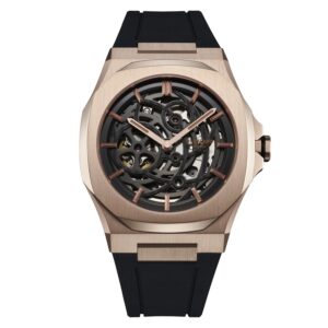 Orologio D1 Milano Mod. Automatic Skeleton Gun Metal D1 SKBJ02 Via Veneto Store Prive