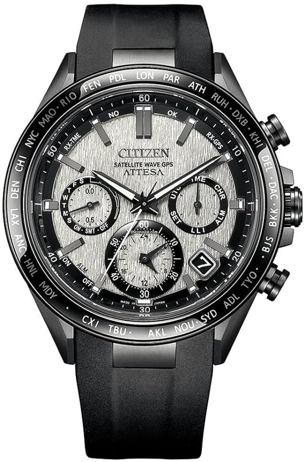 Orologio citizen attesa cronografo eco drive uomo con cinturino in di gomma CC4055 14H Via Veneto Store Prive