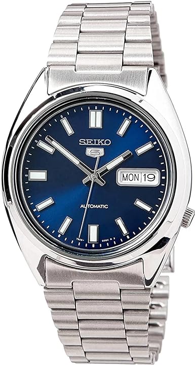 Seiko orologio automatico in acciaio inossidabile per uomo quadrante blu SNXS77K Via Veneto Store Prive