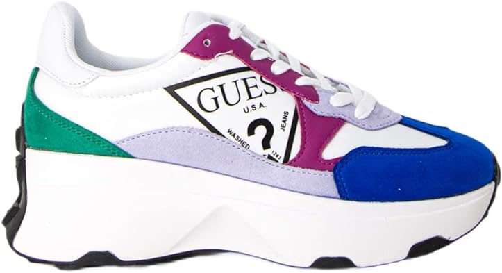 Guess platform zeppa sneakers scarpe per donna in ecopelle e pelle numero 39 eu FL5CBBELE12 Via Veneto Store Prive