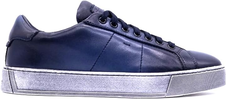 Santoni gloria scarpe sneakers per uomo in pelle spazzolata numero 42 eu Via Veneto Store Prive
