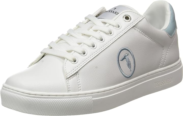 Trussardi jeans scarpe sportive sneakers da donna in ecopelle 79a00649 9y099998 Via Veneto Store Prive