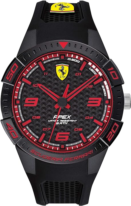 Scuderia ferrari orologio da uomo con cinturino in silicone cassa in acciaio 0830747 Via Veneto Store Prive