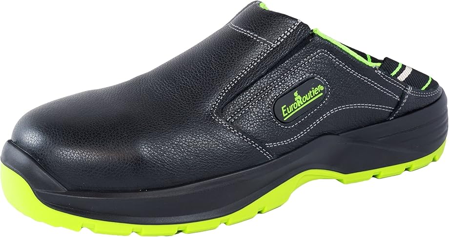 Ciabatte scarpe antinfortunistiche euroroutier hybrid nappa black vera pelle Via Veneto Store Prive