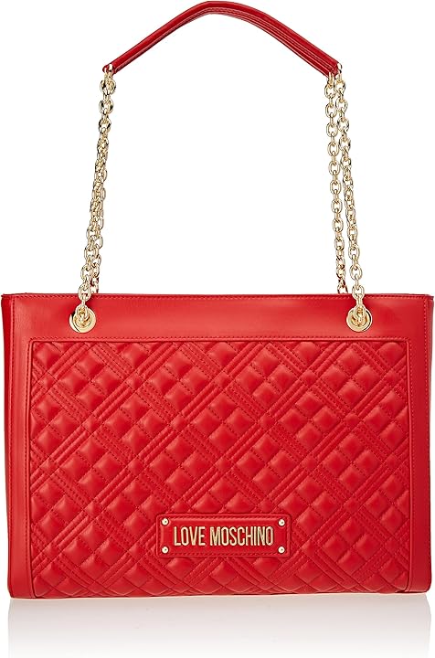 Love moschino borsa rossa a spalla mano per donna in pelle pu trapuntata JC4006PP0GLA0 Via Veneto Store Prive